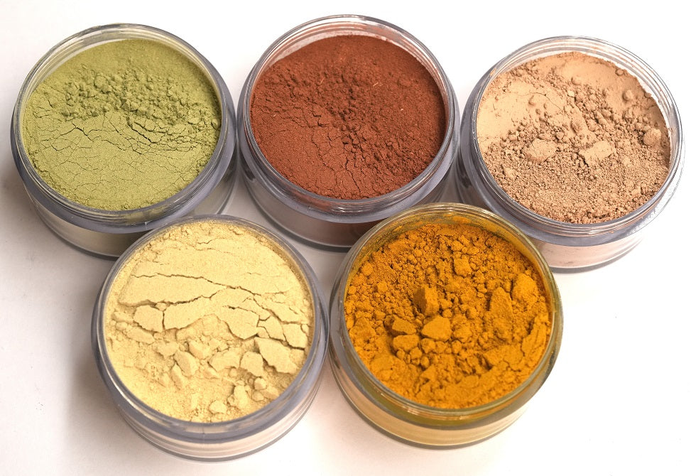 Pure By Jajee | Body Care Kit (5 Jars) - Kasturi Haldi, Neem, Sandalwood, Orange Peel & Manjista | 100% Pure Ayurvedic  Body Care (Since 1779)