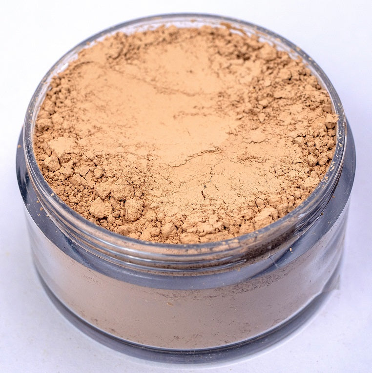 Pure Sandalwood (Chandan) powder jar by Pure by Jajee, a cooling Ayurvedic astringent for tightening pores and soothing sun damage.